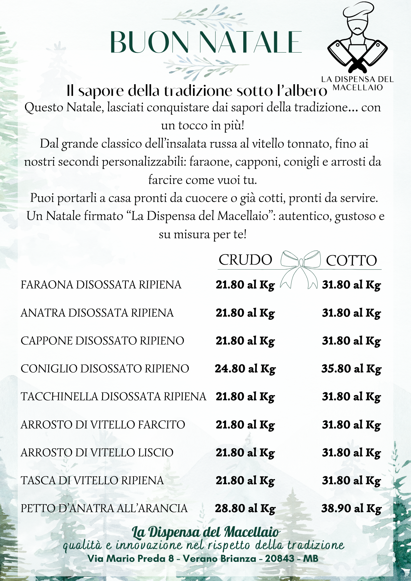 MENU' DI NATALE